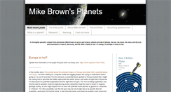 Desktop Screenshot of mikebrownsplanets.com